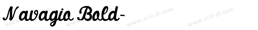 Navagio Bold字体转换